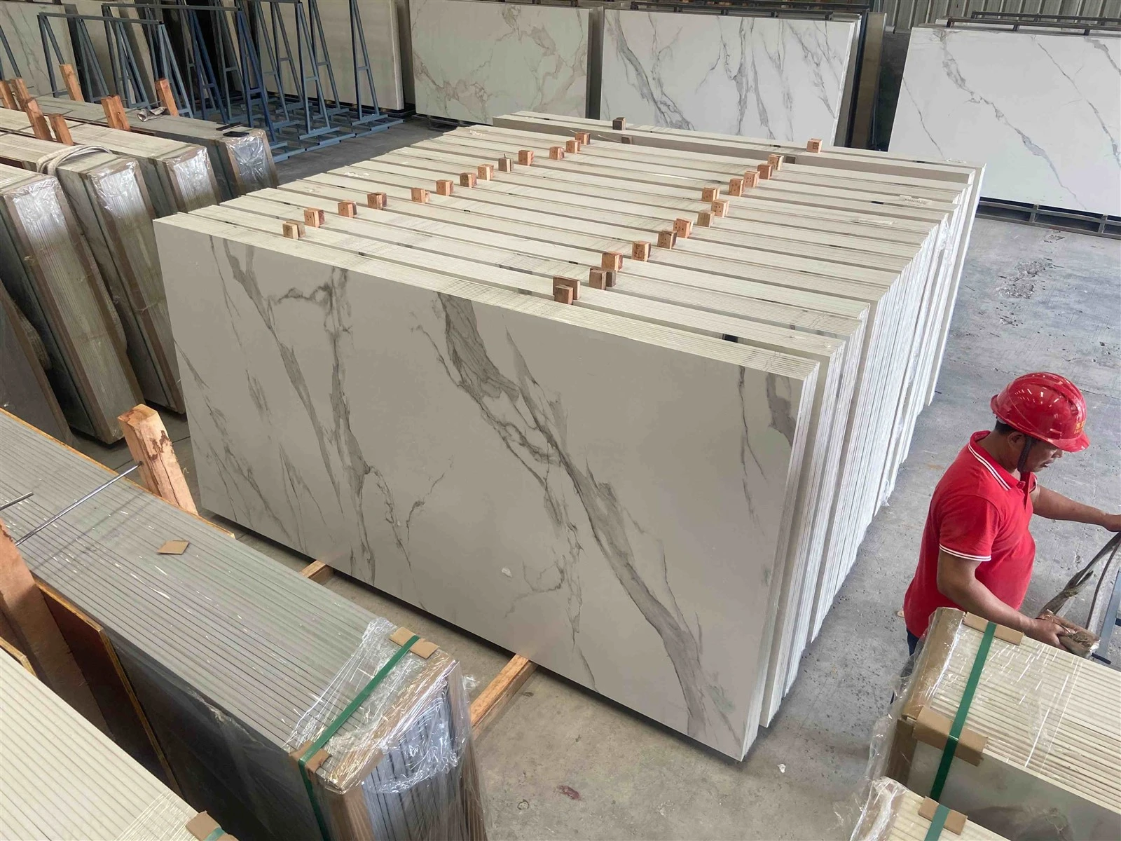 Calacatta White Matte Sintered Stone Slab Calacatta White Matte Sintered Stone Slab